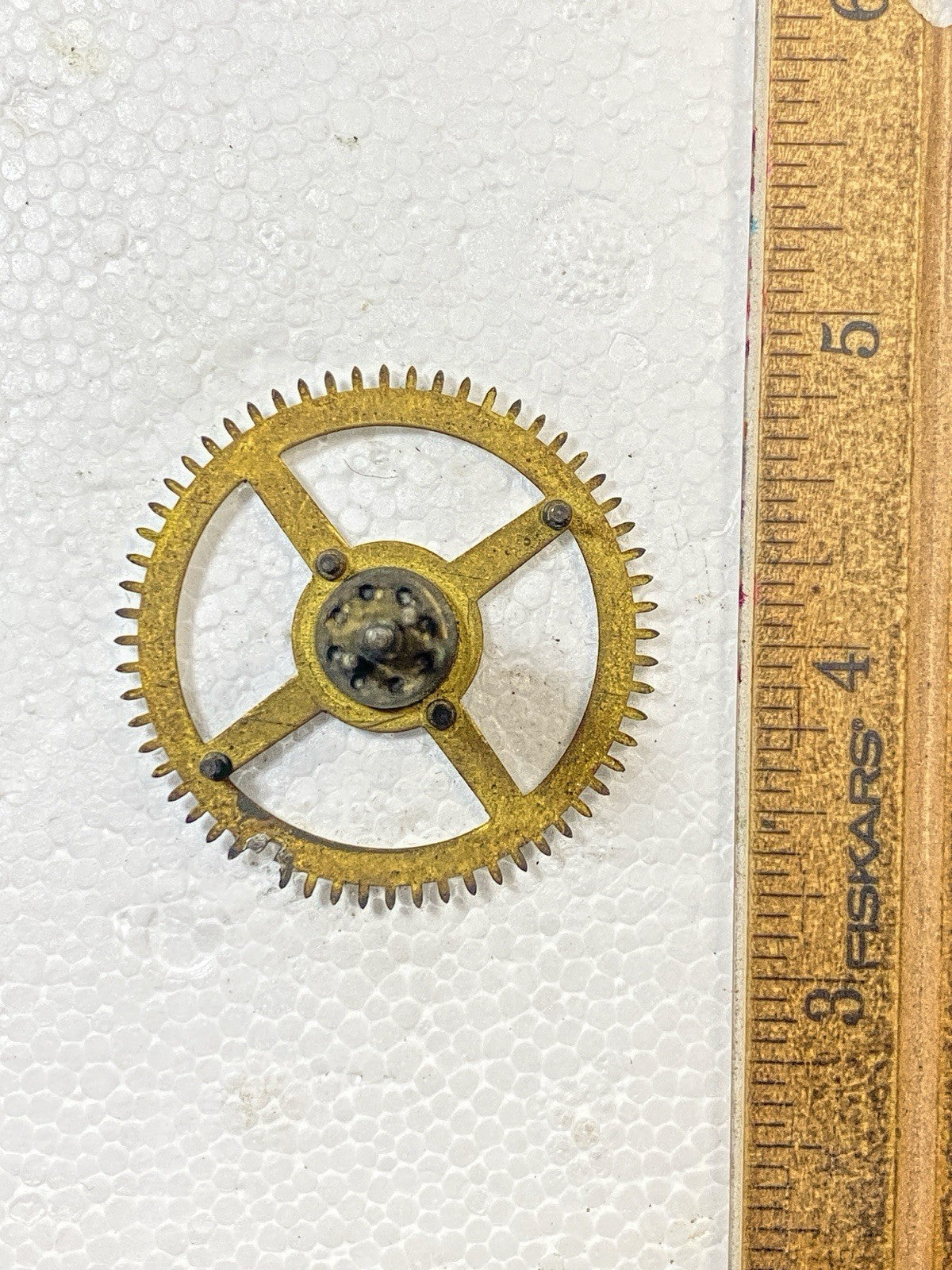 Ingraham Clock Mvmt (Pat 78/79) Strike Side 3rd Wheel  (See Pics To ID) (KD2492)