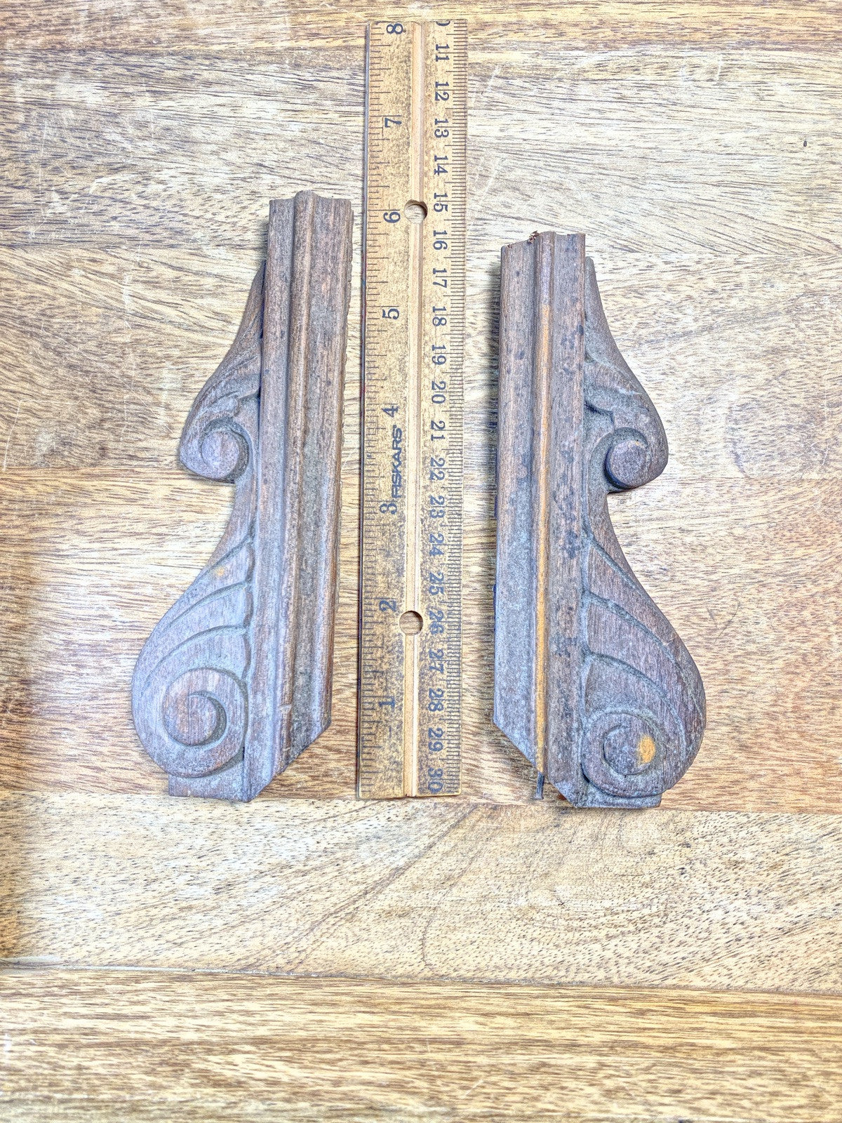 Antique Clock Wooden Trim Parts   (KD2378)