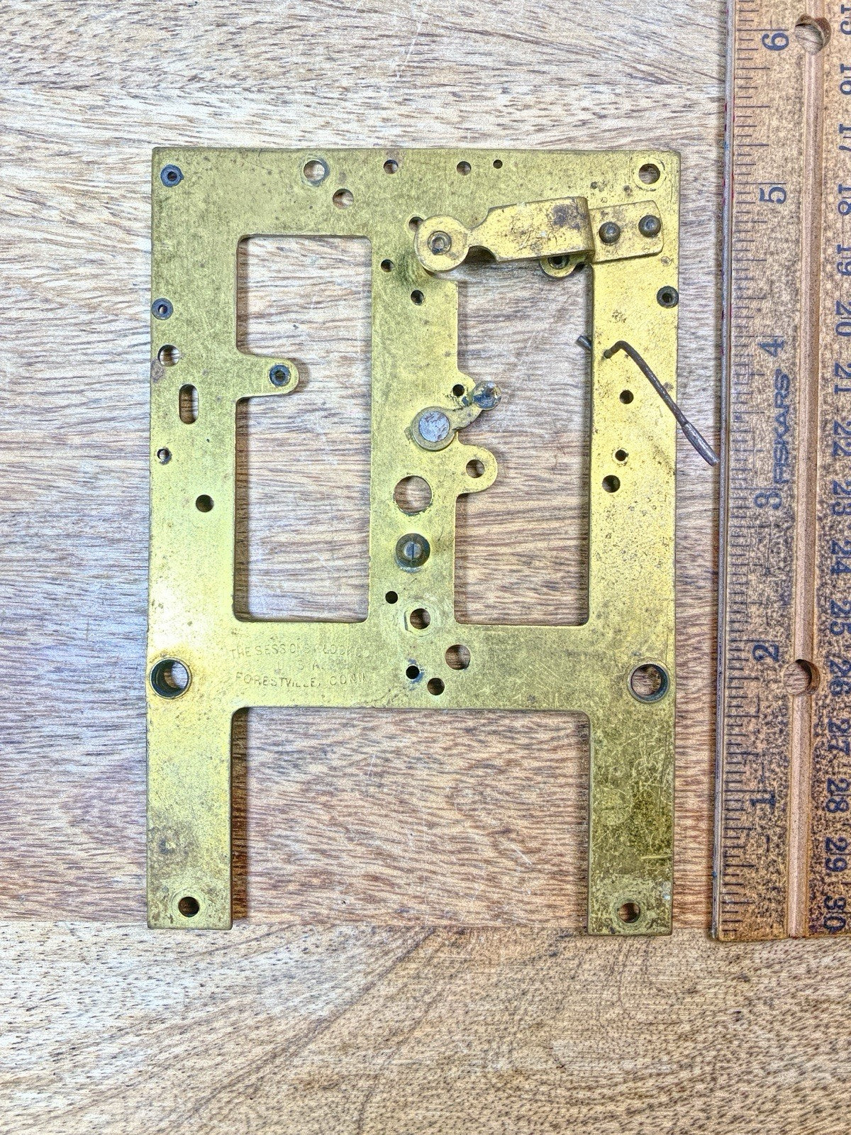Sessions Clock Movement Front Plate (See Pics To ID Mvmt) (KD2471)