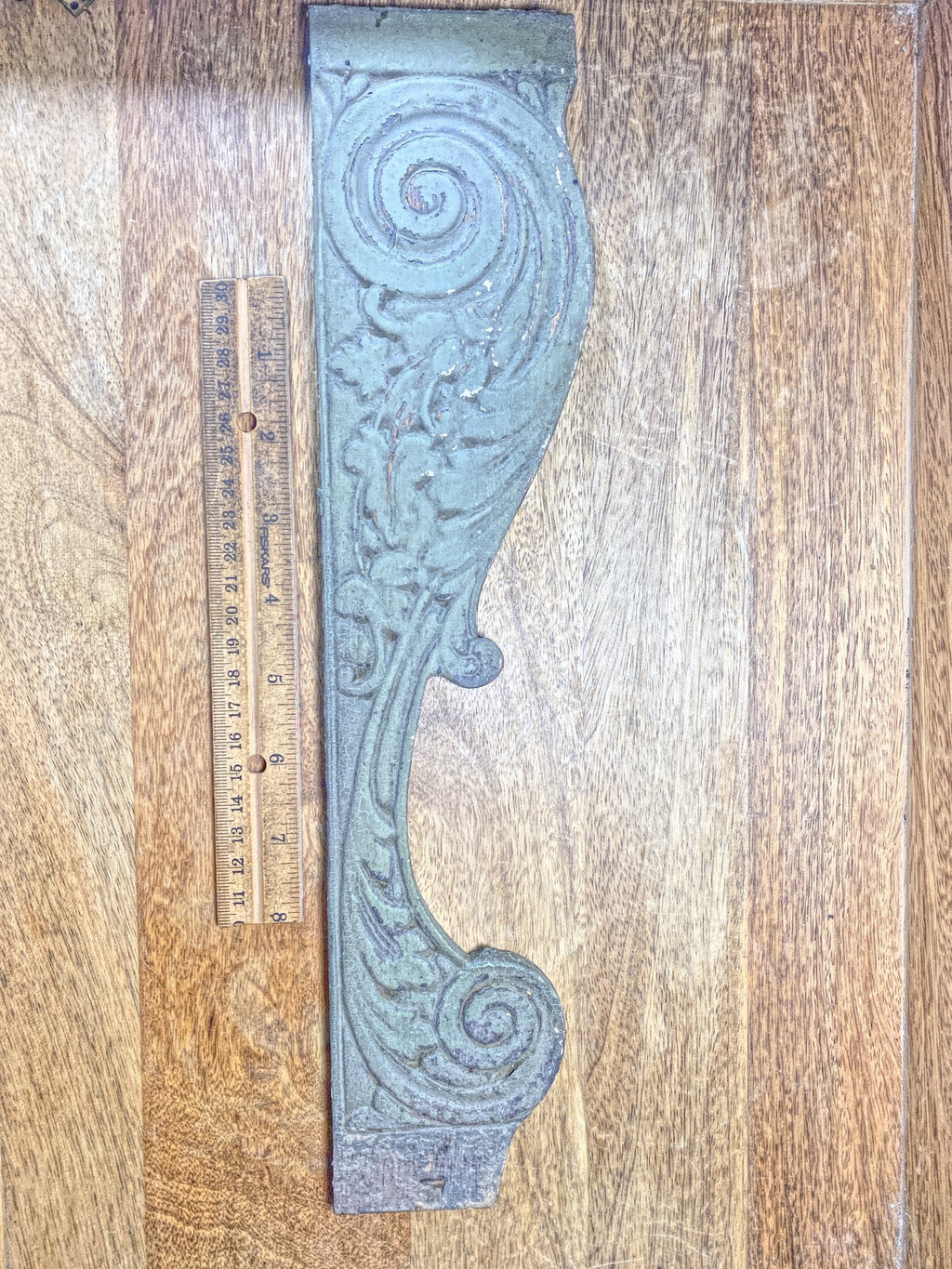 Parlor Or Kitchen Clock Wooden Side Trim Piece  (14 3/4 X 3 3/8 Inches) (LL5285)