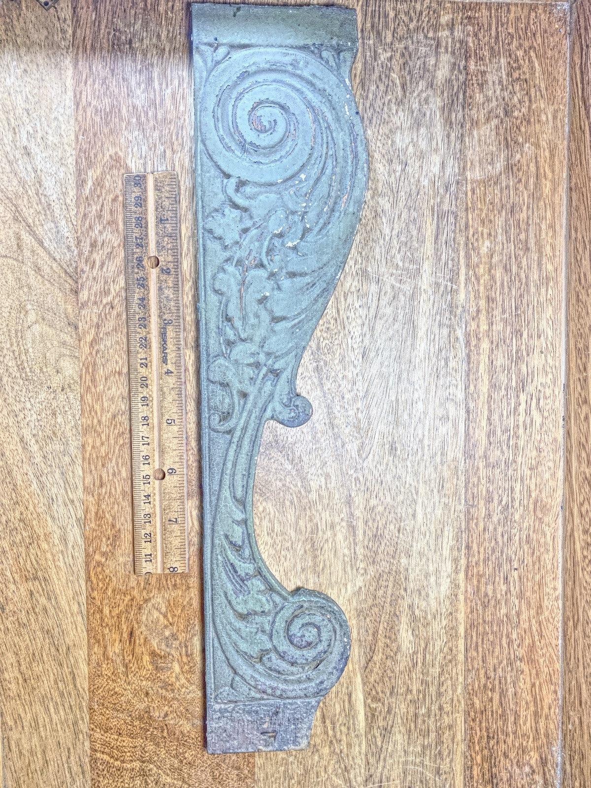 Parlor Or Kitchen Clock Wooden Side Trim Piece  (14 3/4 X 3 3/8 Inches) (LL5285)