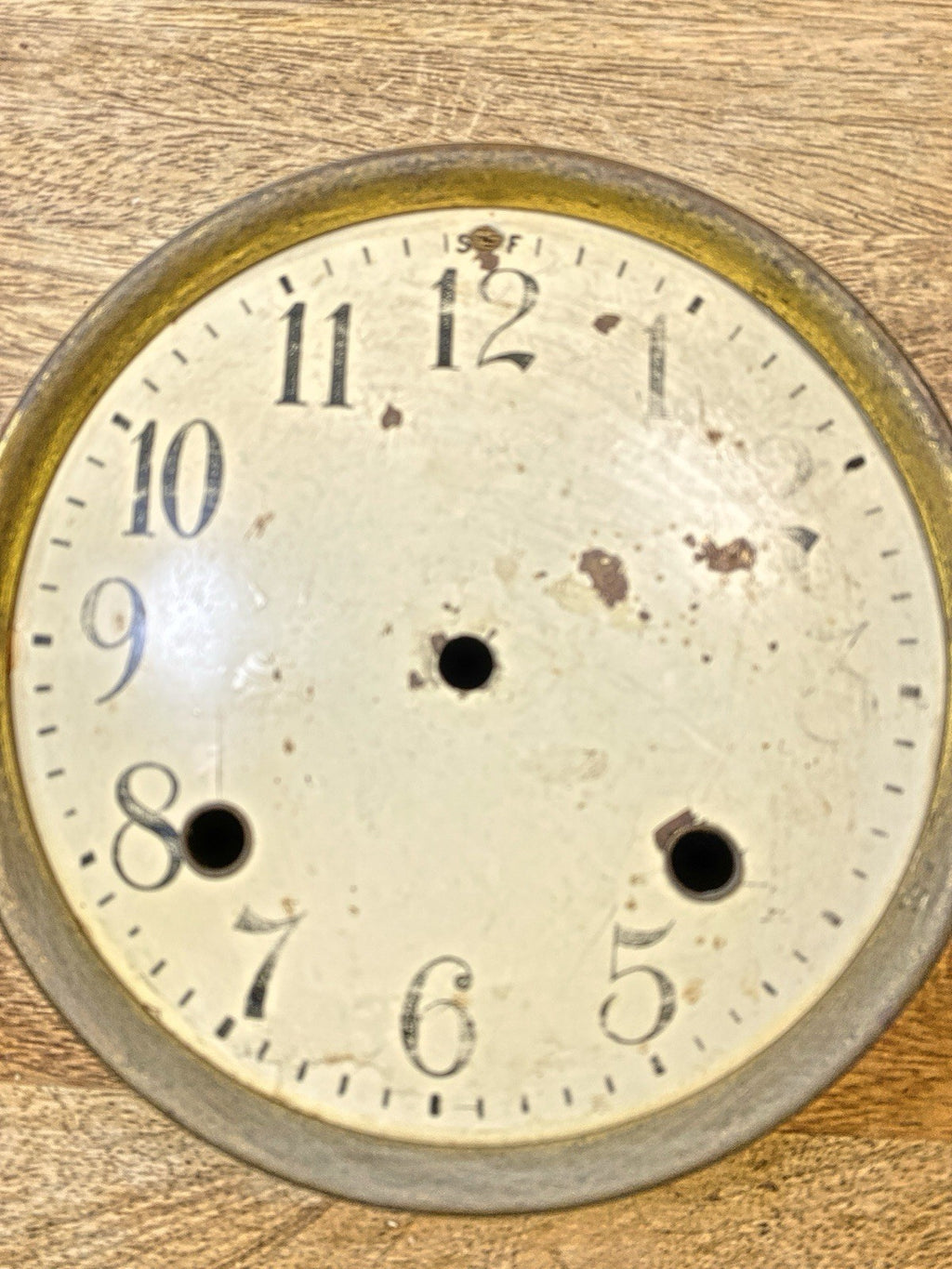 New Haven Clock Movement Dial Pan (See Pics to ID Movement) (KD2513)