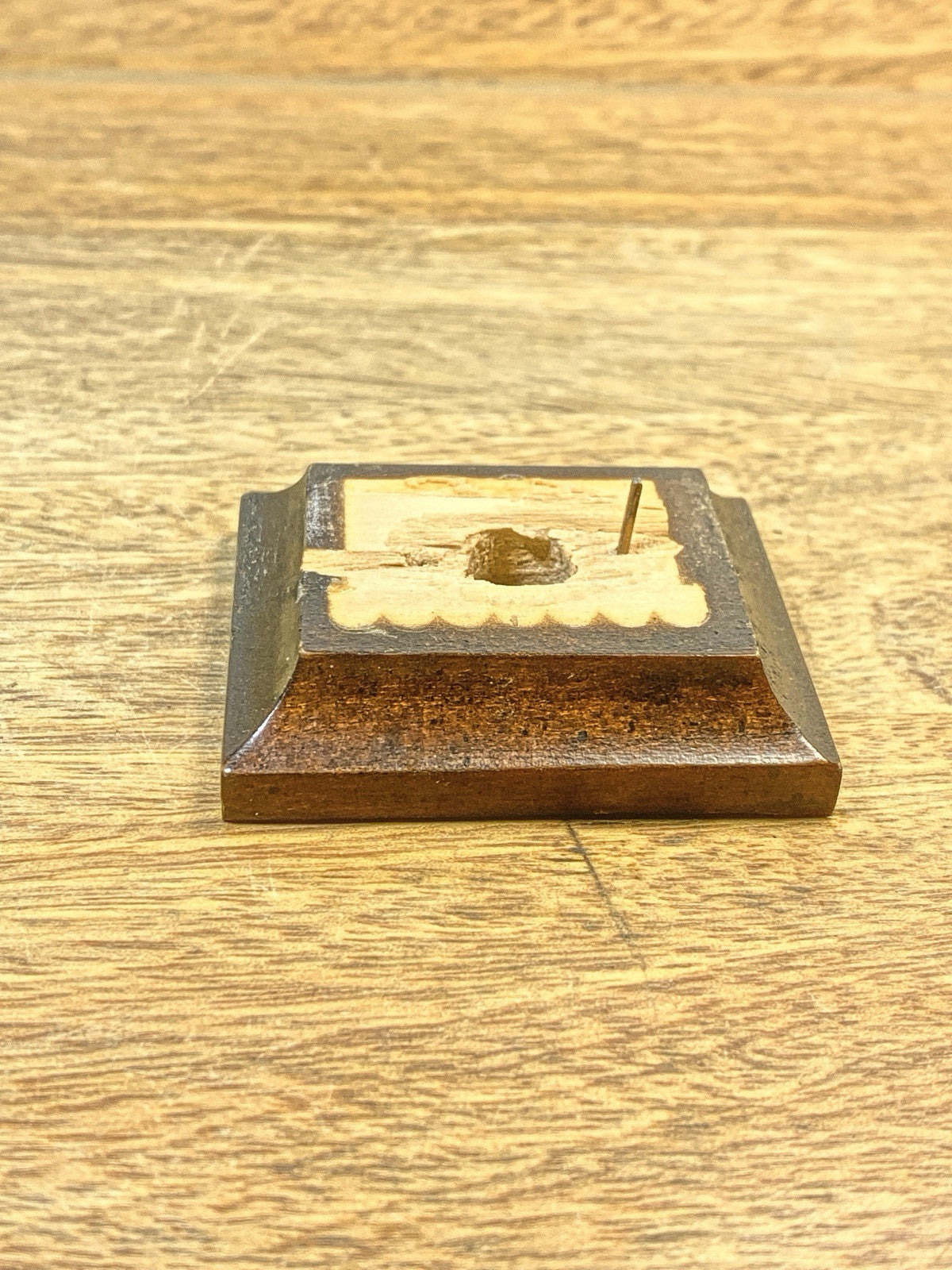 Antique Clock Wooden Trim Part  (2 X 1 3/4 X 1/2 Inches)  (KD2427)