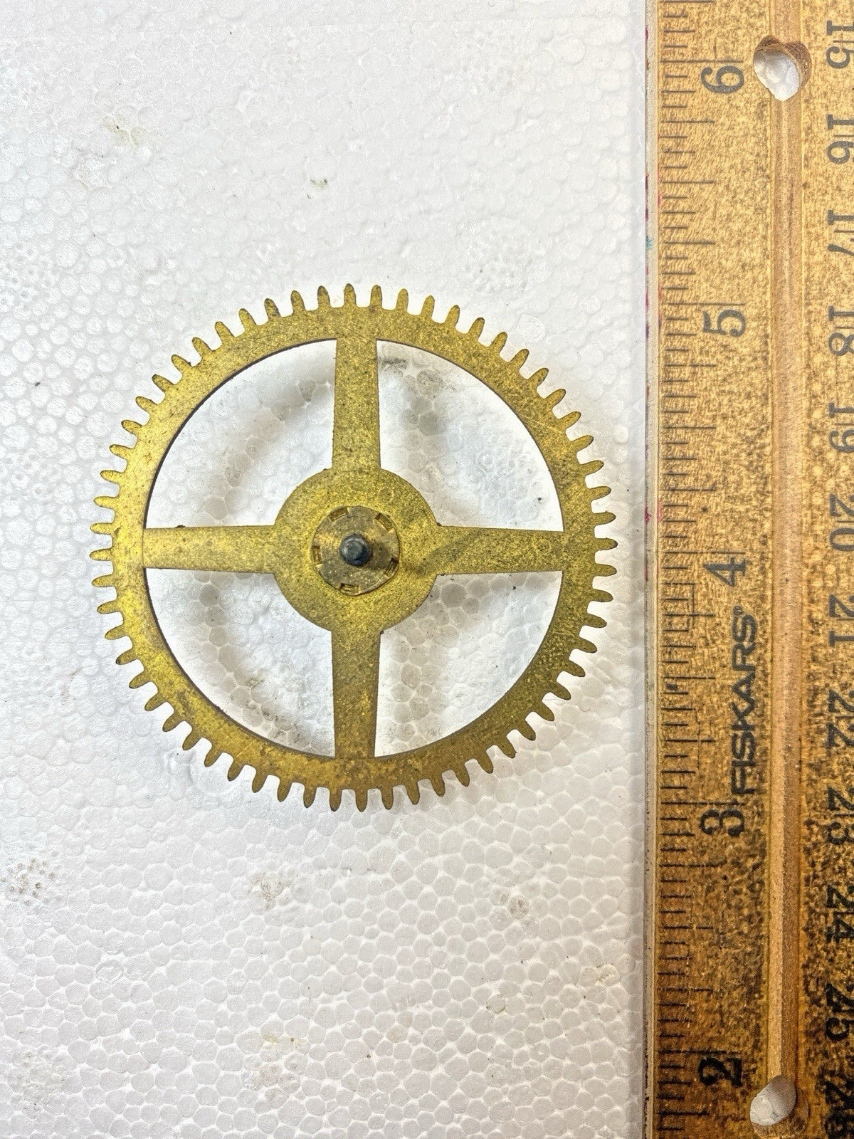 Ingraham (Stamped 11 40) Clock Movement Strike Side 2nd Wheel   (KD2551)