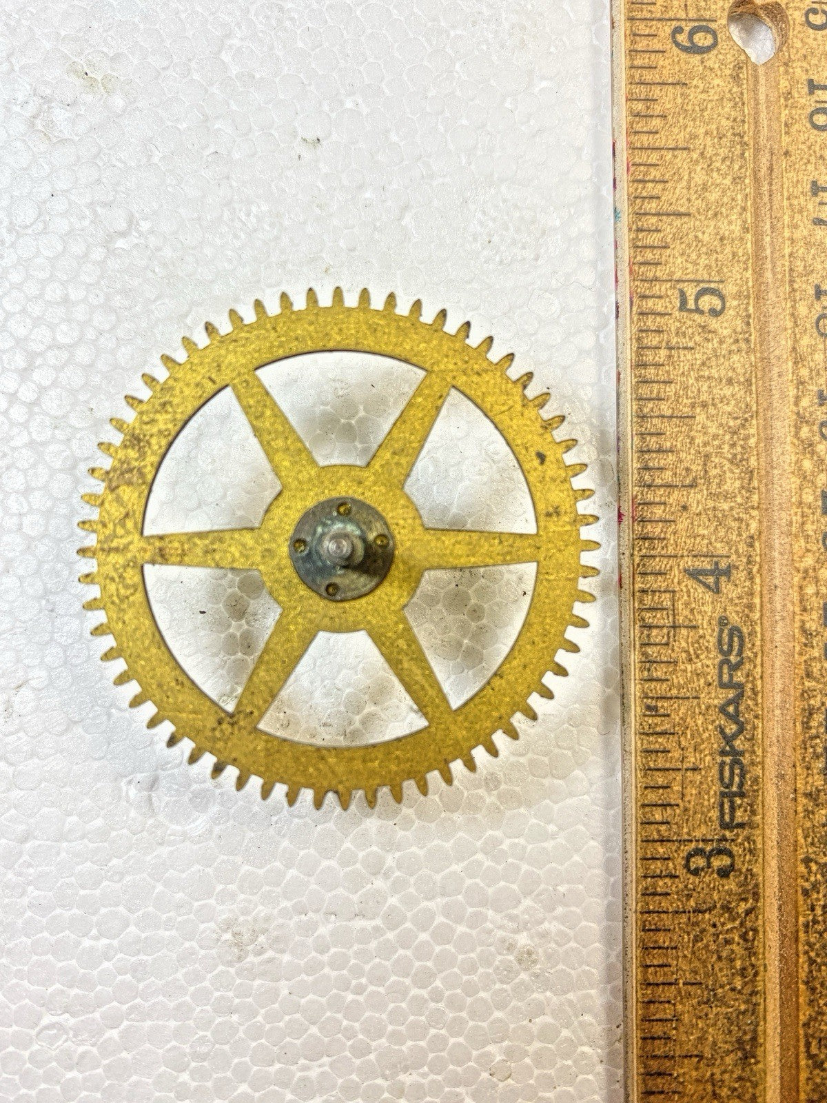 New Haven Clock Movement Time Side 2nd Wheel (See Pics to ID Movement) (KD2521)