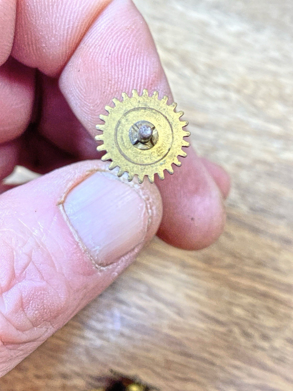 New Haven Clock Movement Pendulum Bridge (See Pics to ID Mvmt) (KD2534)
