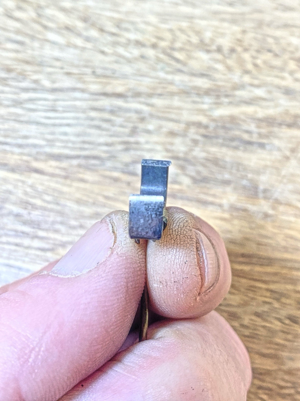 Antique Clock Movement Verge Or Crutch (Measures 21.65mm Between Teeth) (KD2420)