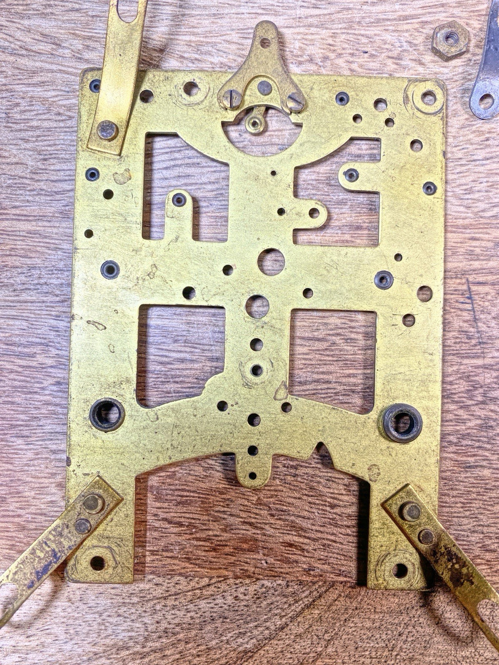 New Haven Clock Movement Front Plate (See Pics to ID Movement)(KD2527)