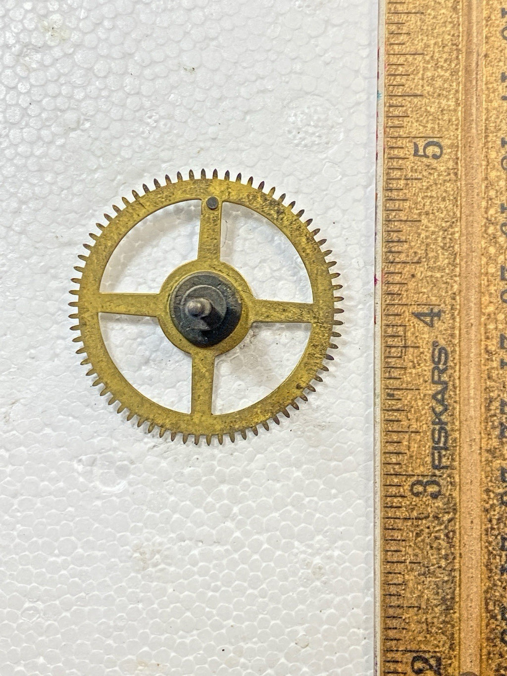 Ingraham Clock Mvmt (Pat 78/79) Strike Side 4th Wheel  (See Pics To ID) (KD2491)