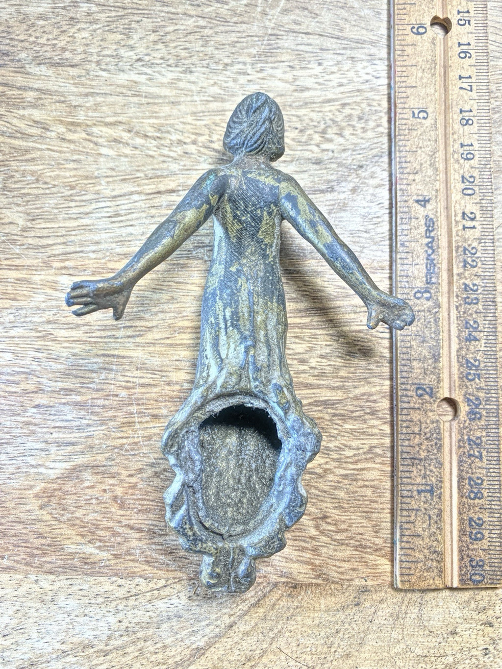 Antique Clock Metal Trim Lady    (KD2383)