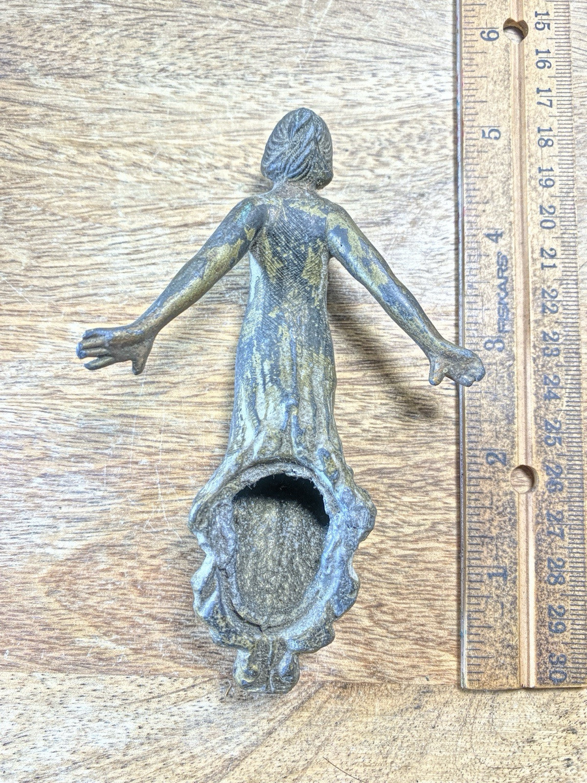 Antique Clock Metal Trim Lady    (KD2383)