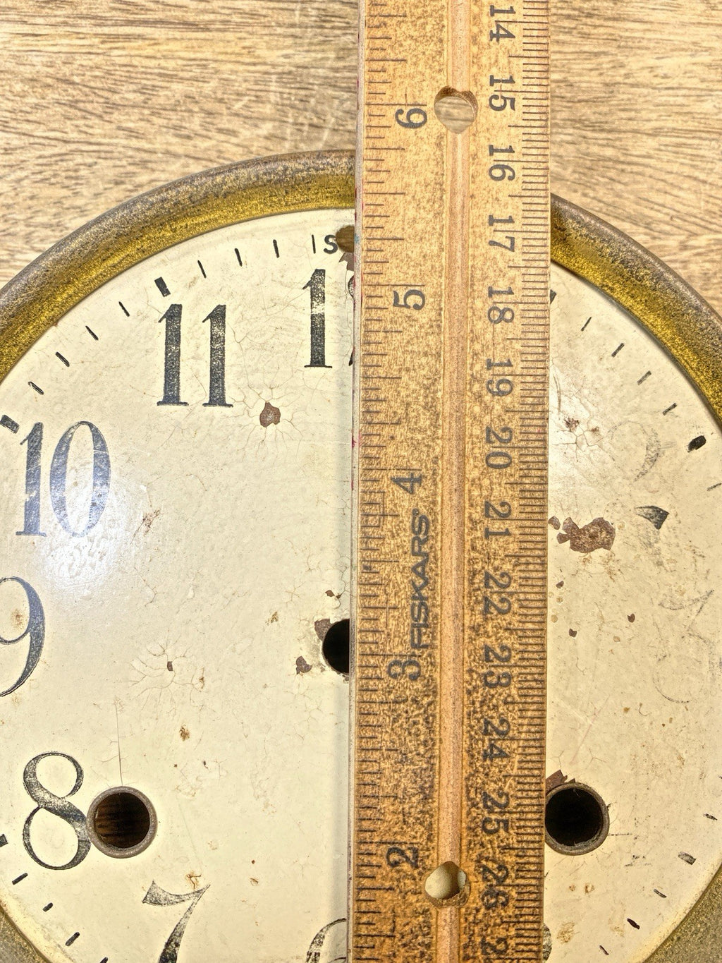 New Haven Clock Movement Dial Pan (See Pics to ID Movement) (KD2513)