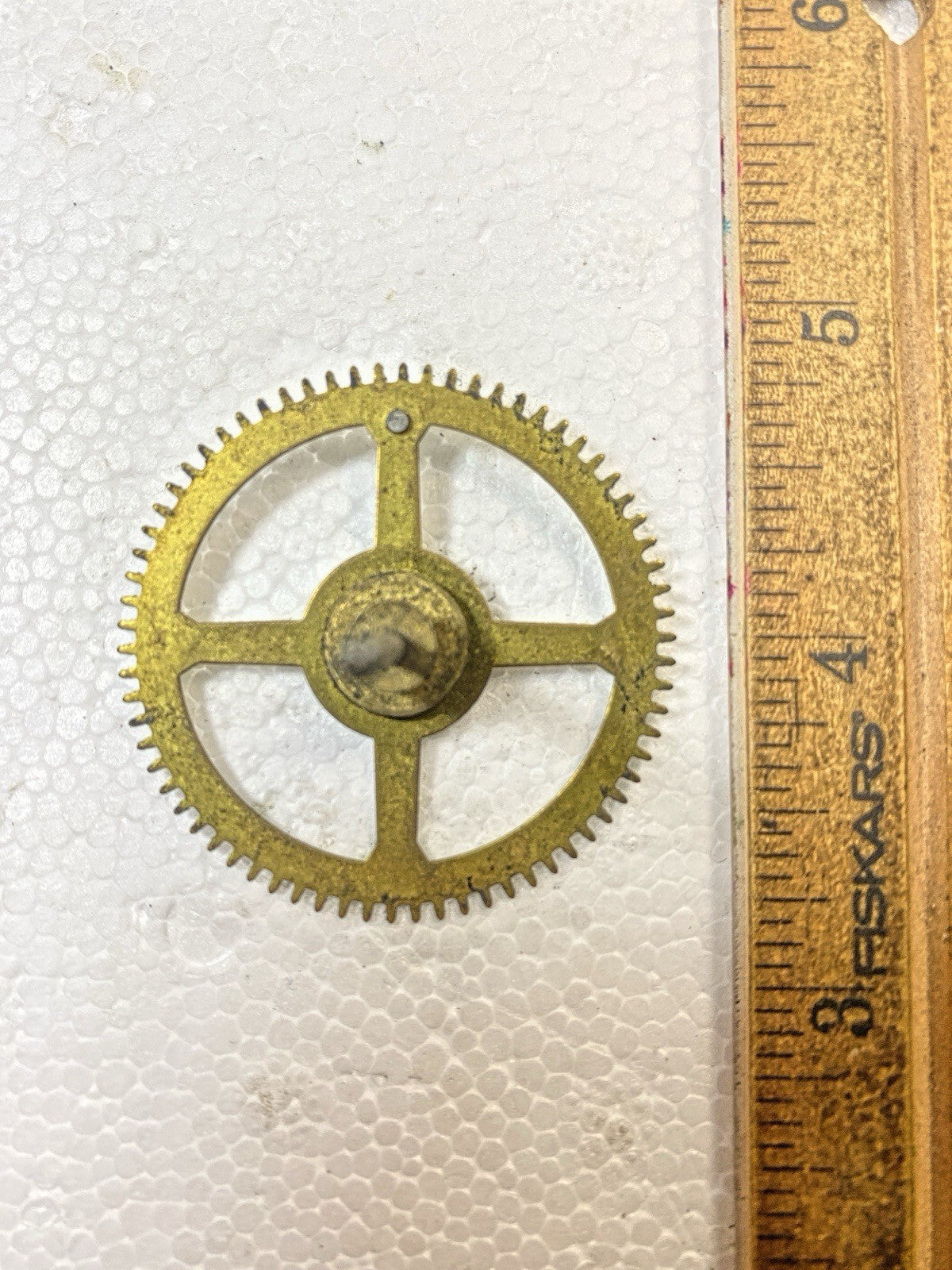 Ingraham (Stamped 11 40) Clock Movement Strike Side 4th Wheel   (KD2549)