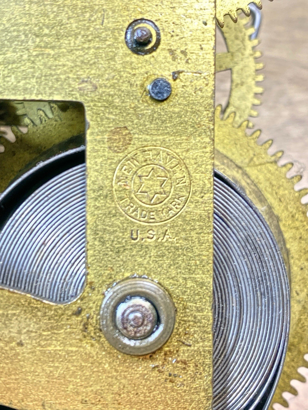 New Haven Clock Movement Verge (See Pics to ID Mvmt) (KD2533)