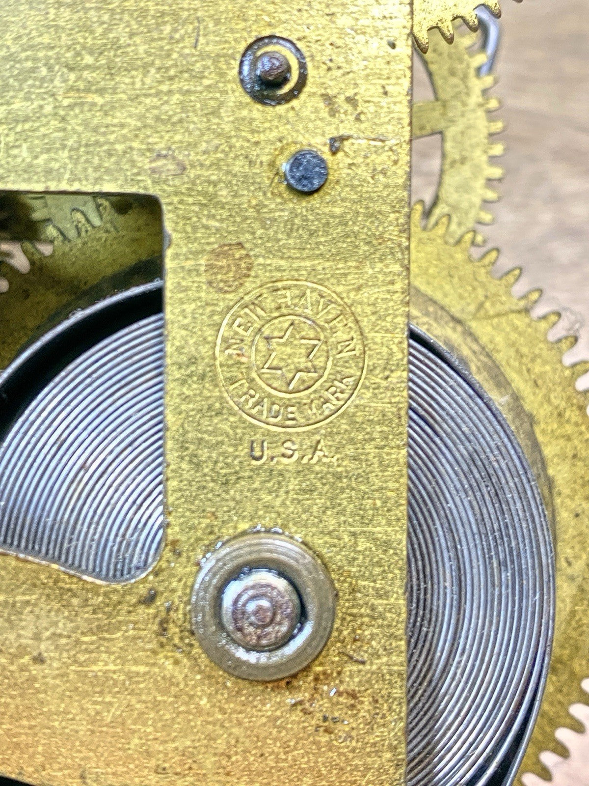 New Haven Clock Movement Escape Wheel (See Pics to ID Movement) (KD2518)