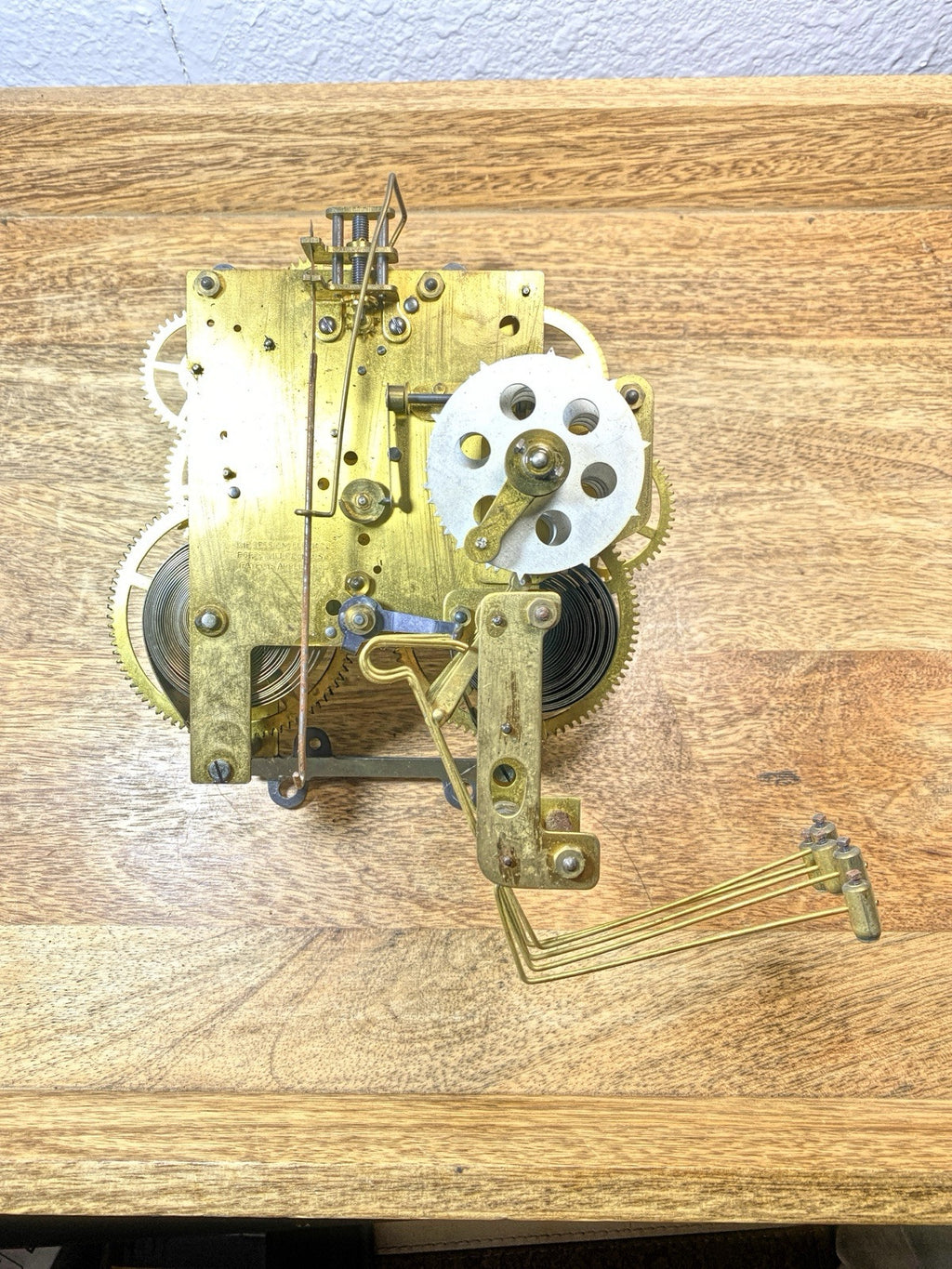 Sessions Westminster Chime Clock Movement Pendulum Bridge    (KD2434)