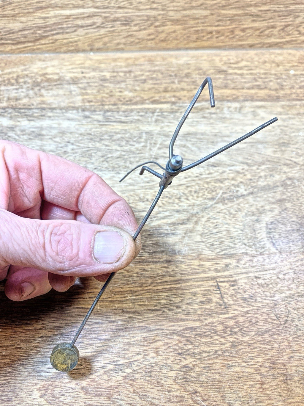 Ingraham Clock Movement (Pat 78/79) Hammer (See Pics To ID) (KD2508)