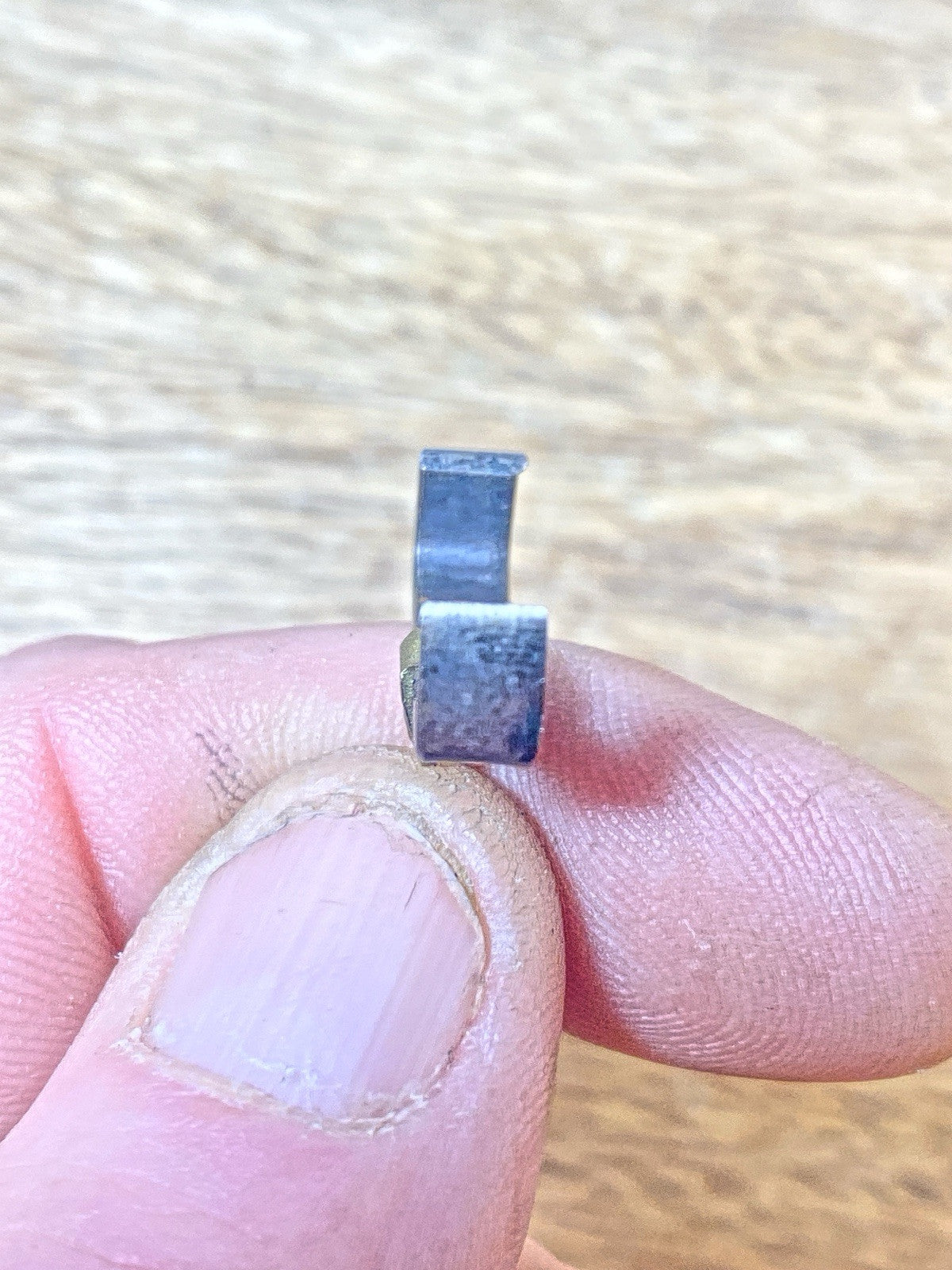 Antique Clock Movement Verge Or Crutch (Measures 21.65mm Between Teeth) (KD2420)