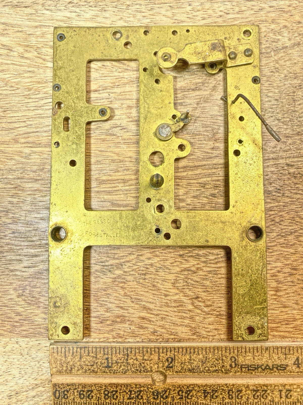 Sessions Clock Movement Front Plate (See Pics To ID Mvmt) (KD2471)