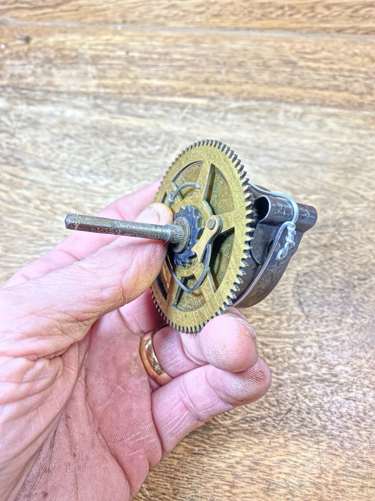 New Haven Clock Movement Strike Side Main Wheel (See Pics to ID Mvmt)(KD2531)