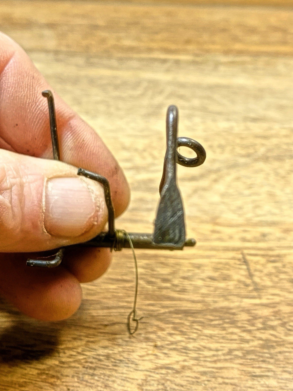 Unmarked Clock Movement Count Wheel Lever (See Pics To ID)  (KD2483)