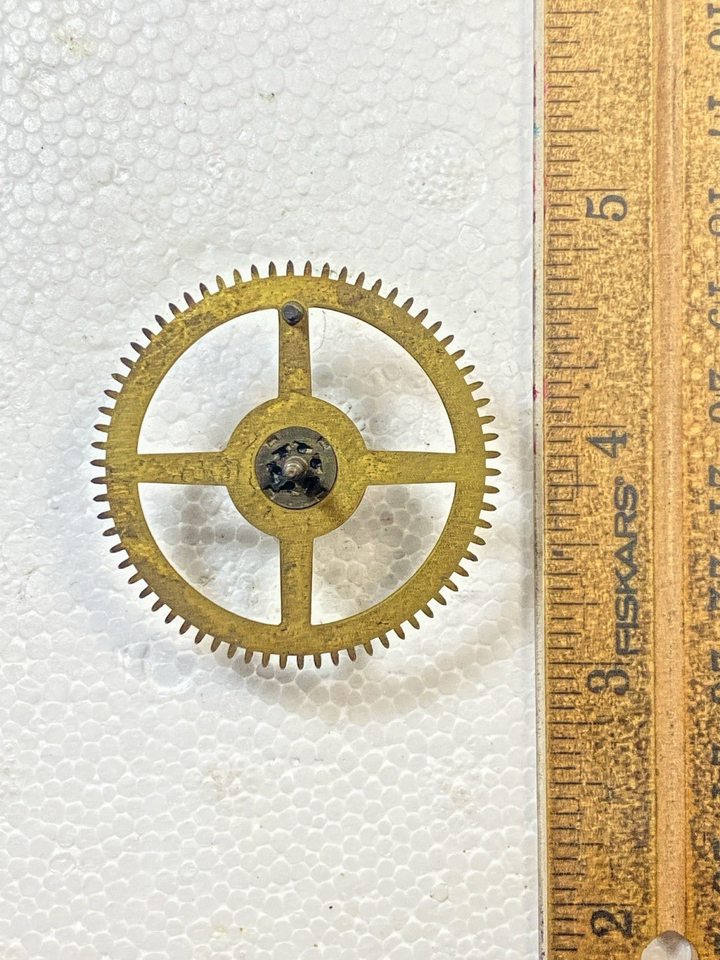 Ingraham Clock Mvmt (Pat 78/79) Strike Side 4th Wheel  (See Pics To ID) (KD2491)