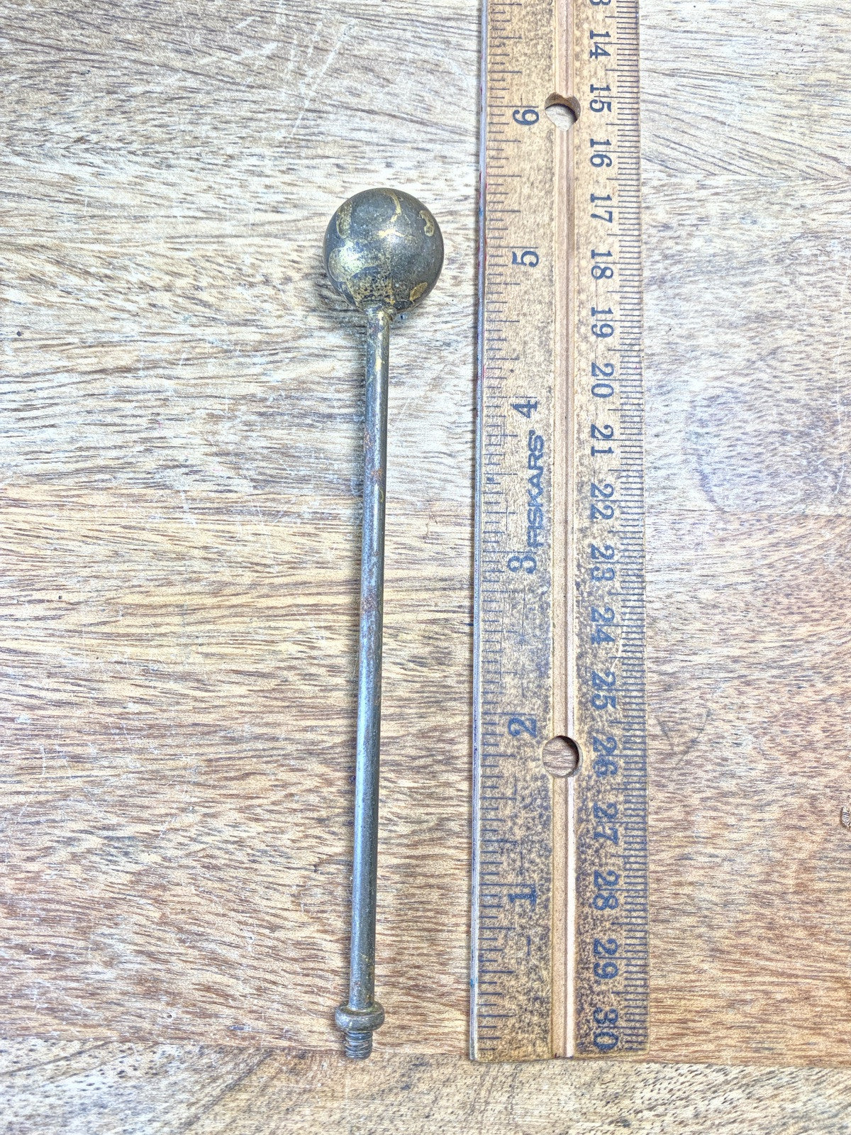 Vintage Starburst Clock Metal Trim (Dia on Thread Is 4mm)    (KD2330)