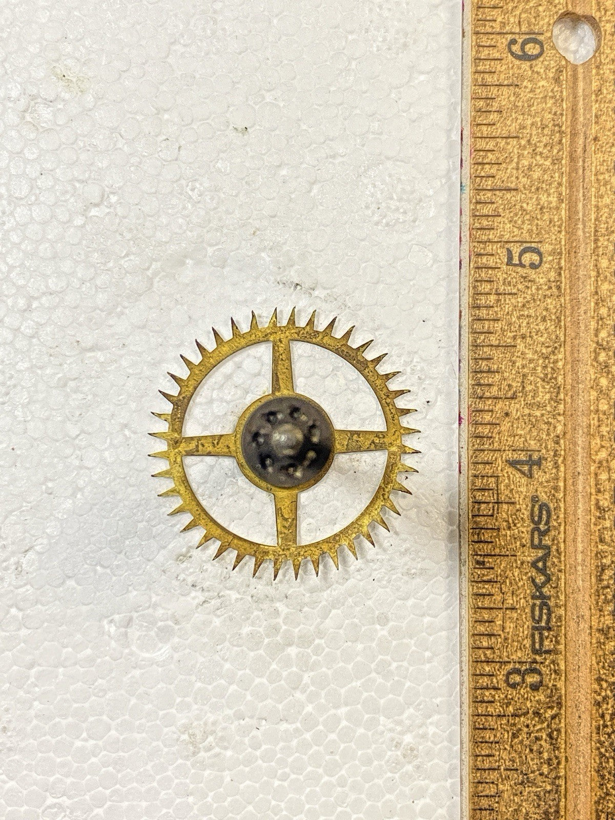 Ingraham Clock Mvmt (Pat 78/79) Escape Wheel  (See Pics To ID) (KD2497)