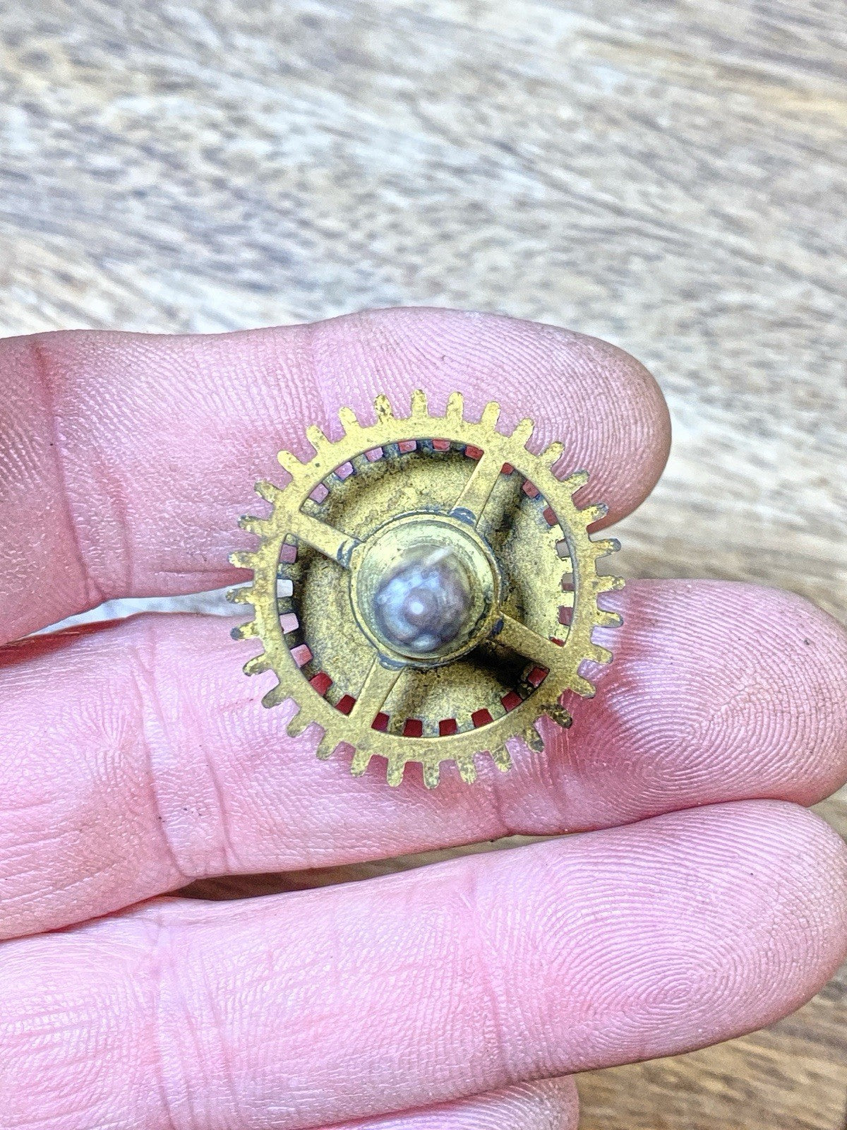 Ingraham Clock Mvmt (Pat 78/79) Hands Post  (See Pics To ID) (KD2499)