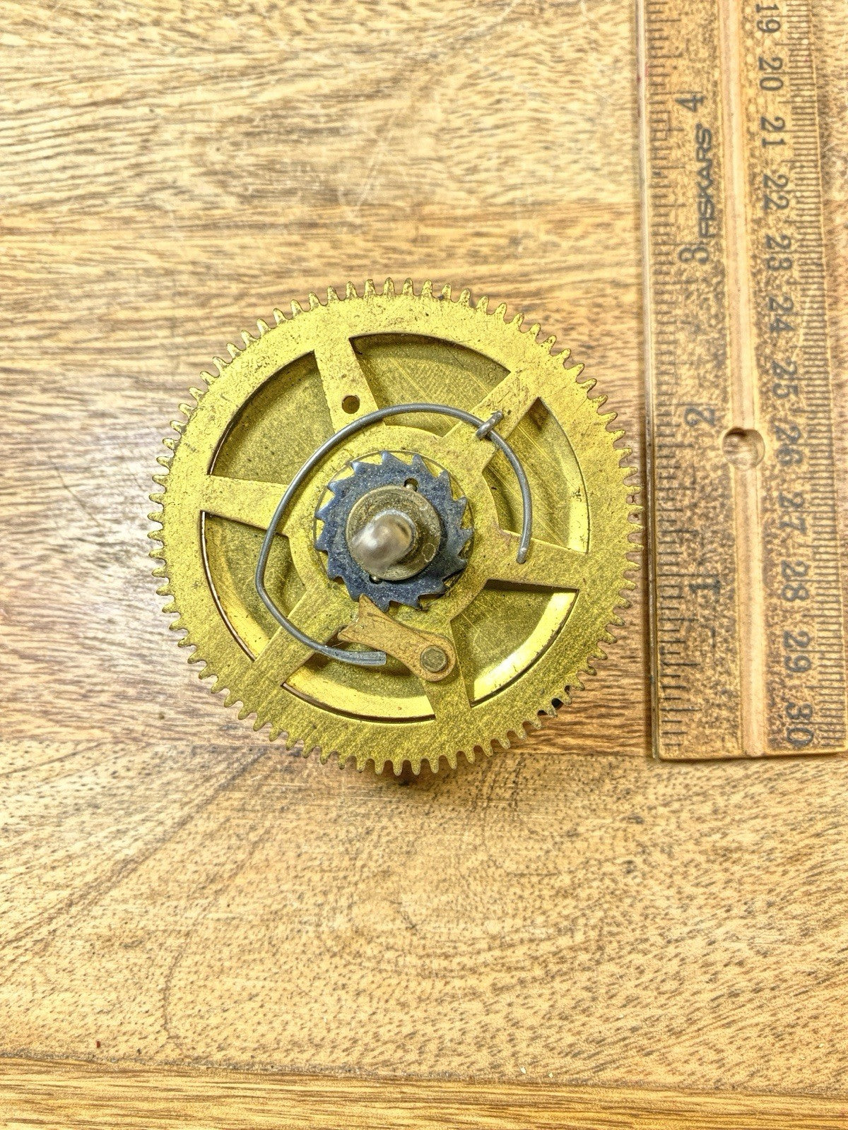 New Haven Clock Movement Strike Side Main Wheel (See Pics to ID Mvmt)(KD2531)